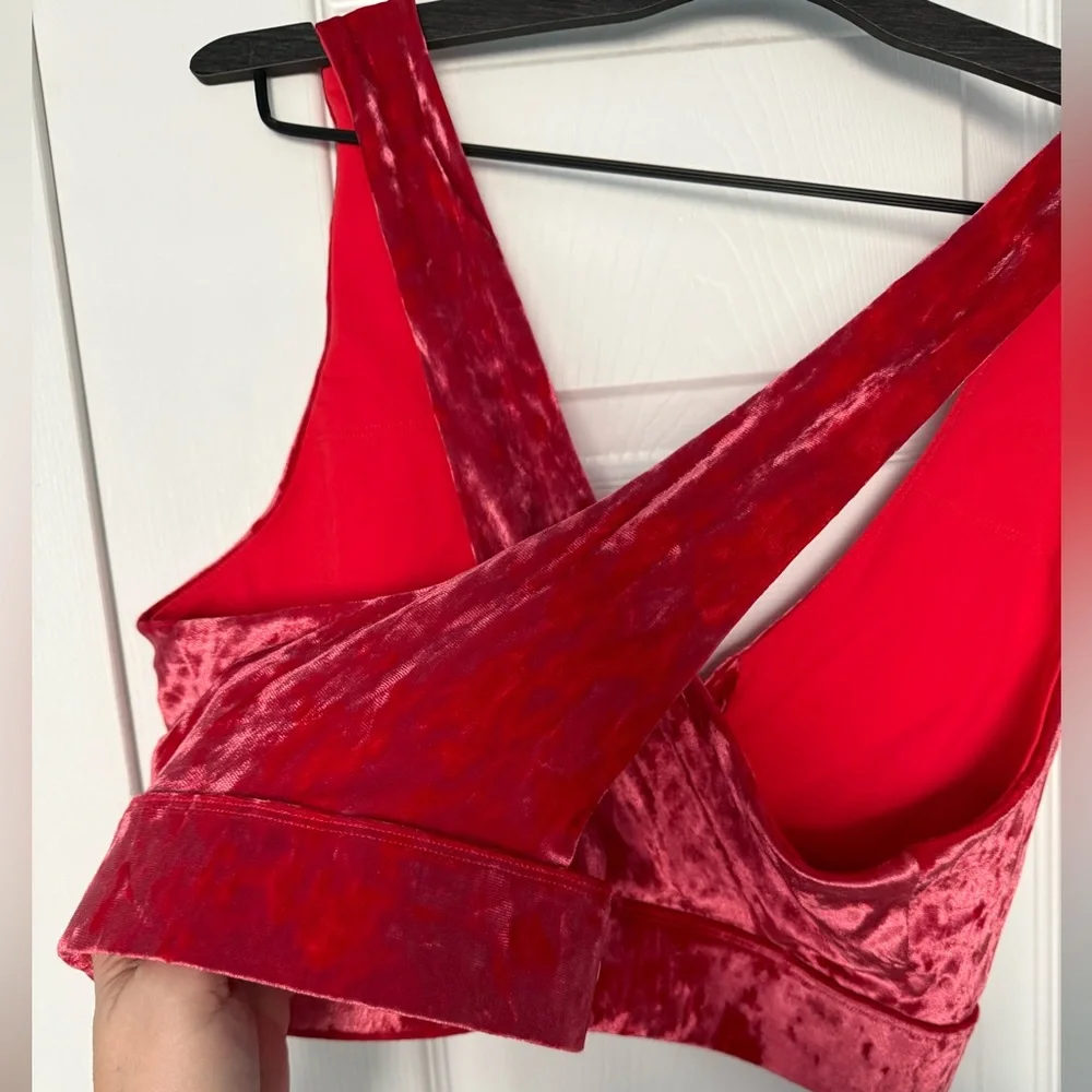 Fabletics Red Velvet Set - Picture 3 of 4